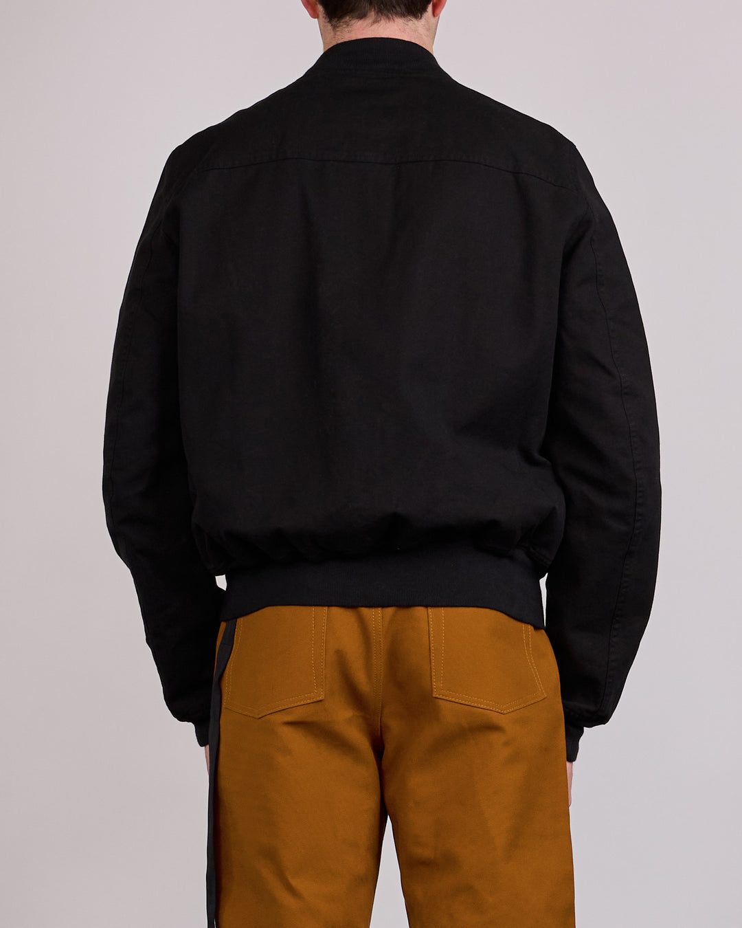 Rick Owens DRKSHDW Bauhaus Flight Jacket Canvas Black