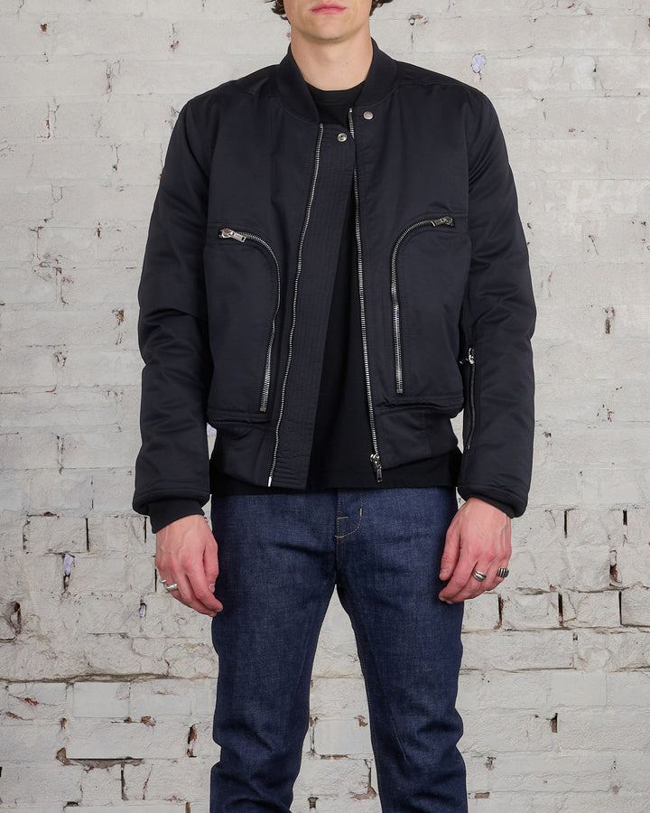 Rick Owens DRKSHDW Bauhaus Flight Jacket MU Black