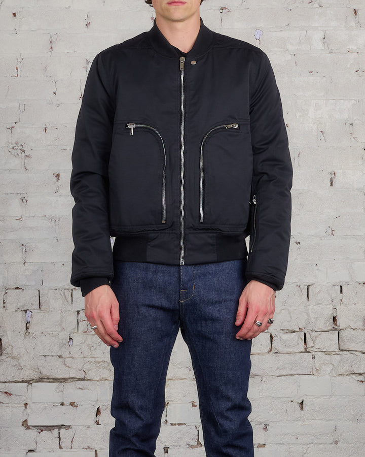 Rick Owens DRKSHDW Bauhaus Flight Jacket MU Black