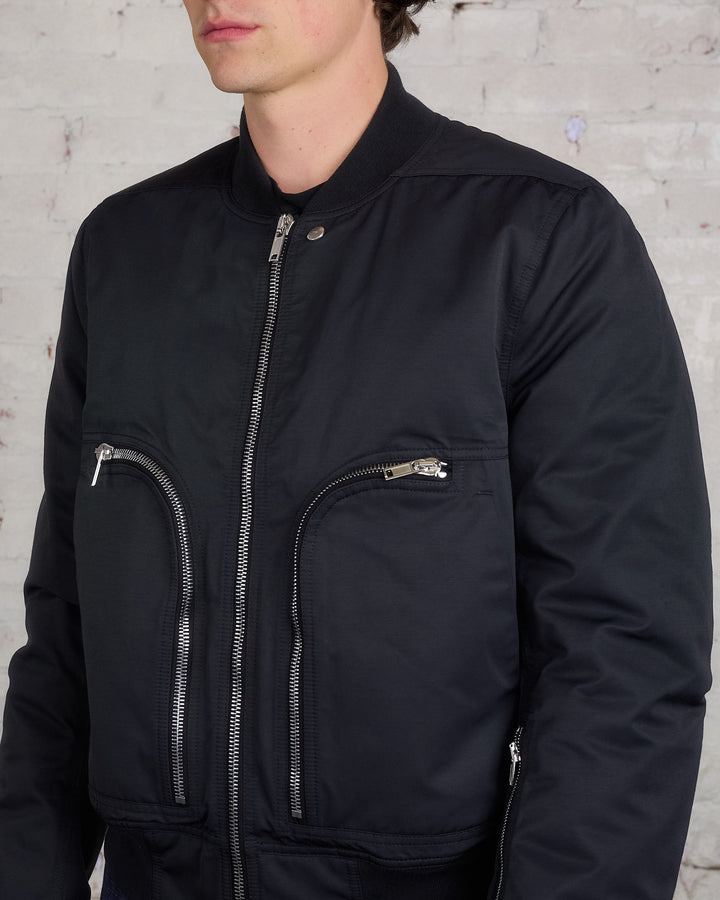 Rick Owens DRKSHDW Bauhaus Flight Jacket MU Black