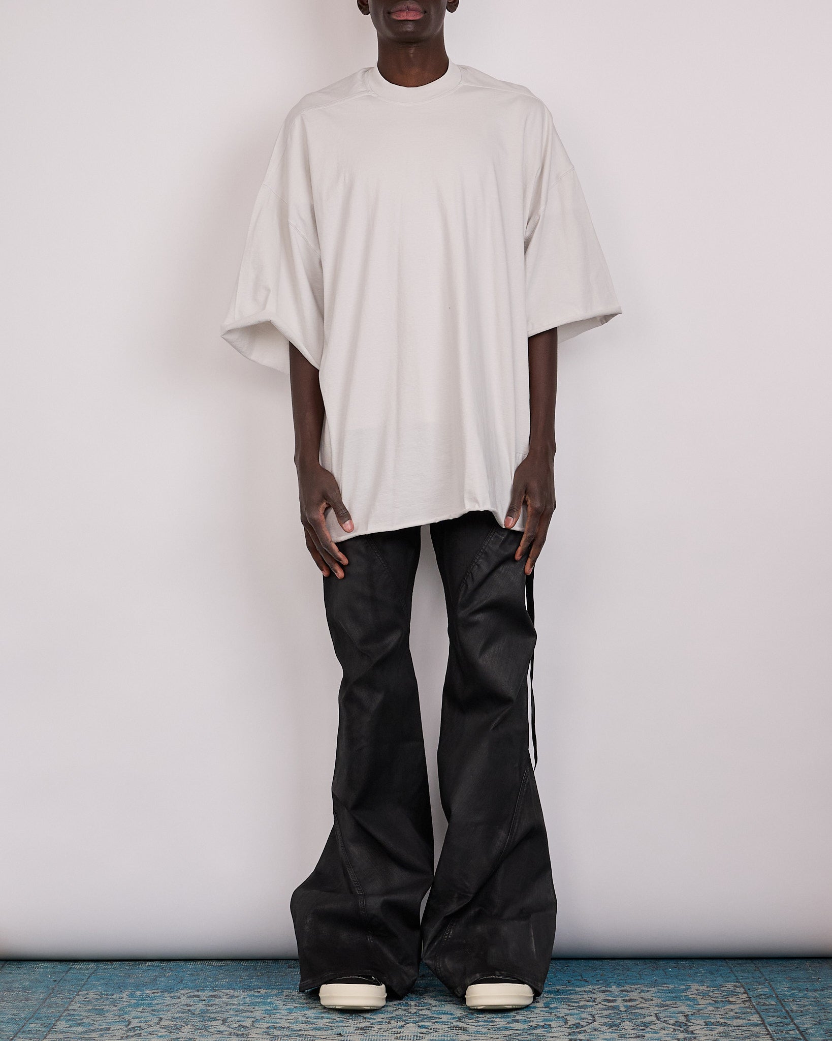 Rick Owens DRKSHDW Bias Bootcut Jean Stretch Deep Black Denim