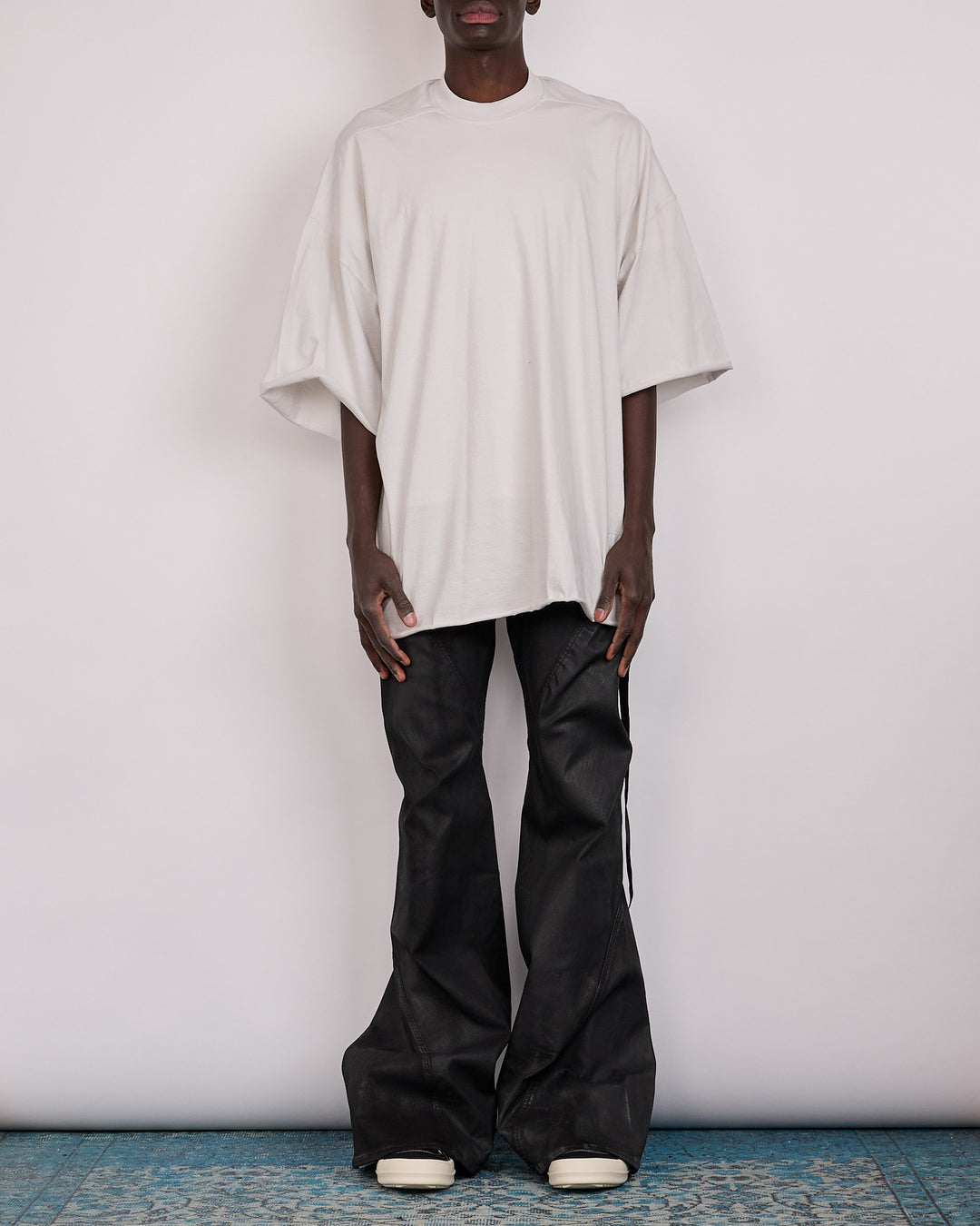 Rick Owens DRKSHDW Bias Bootcut Jean Stretch Deep Black Denim