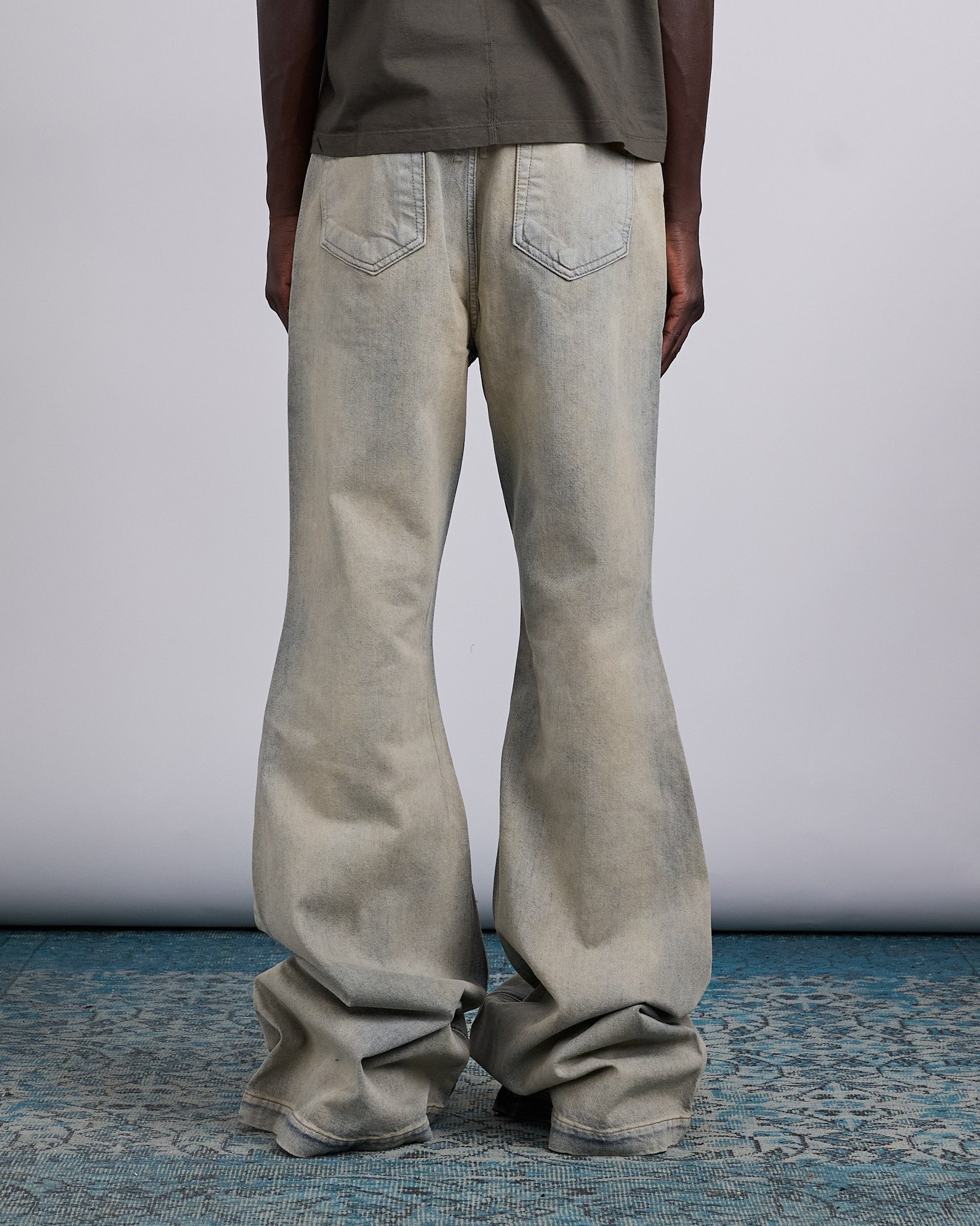 Rick Owens DRKSHDW Bolan 13oz Jean Mineral Pearl – LESS 17