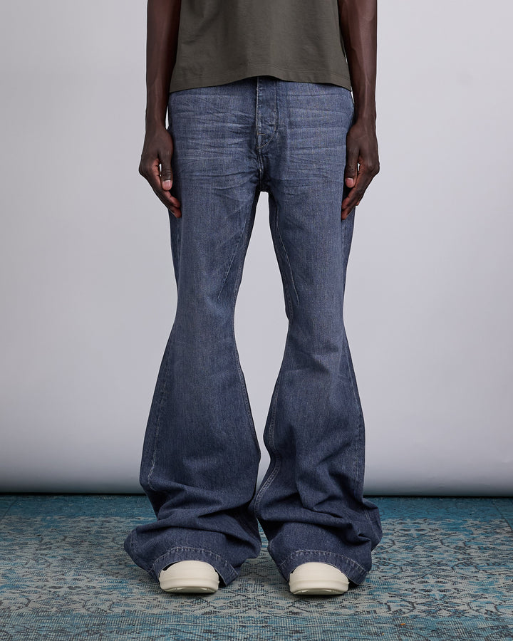 Rick Owens DRKSHDW Bolan 13oz Jean Stone Wash Grey