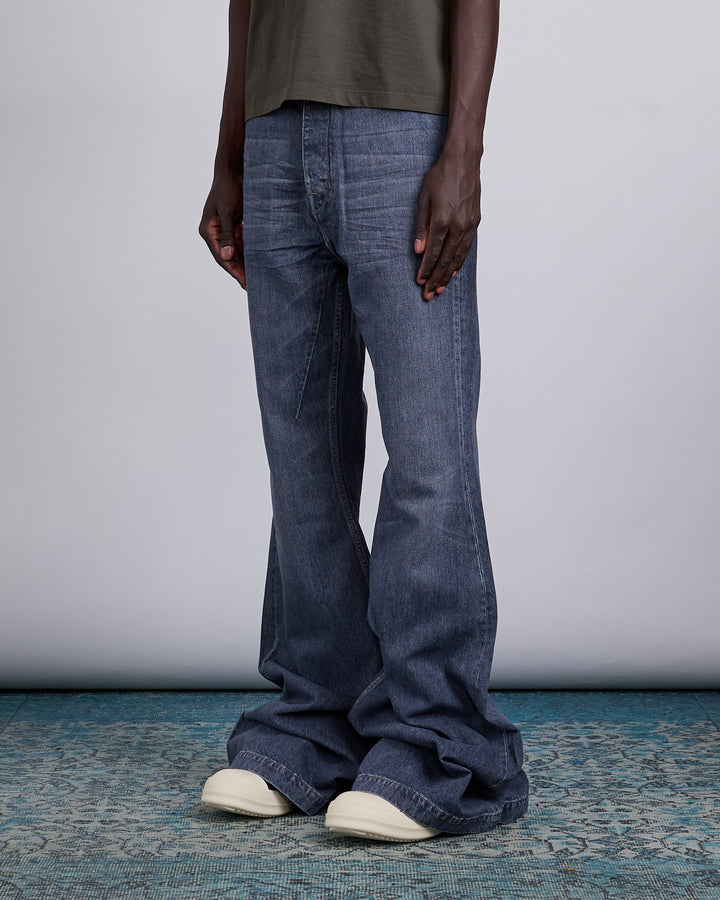 Rick Owens DRKSHDW Bolan 13oz Jean Stone Wash Grey