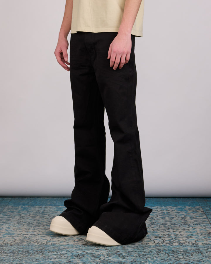 Rick Owens DRKSHDW Bolan Bootcut Jean Canvas Black