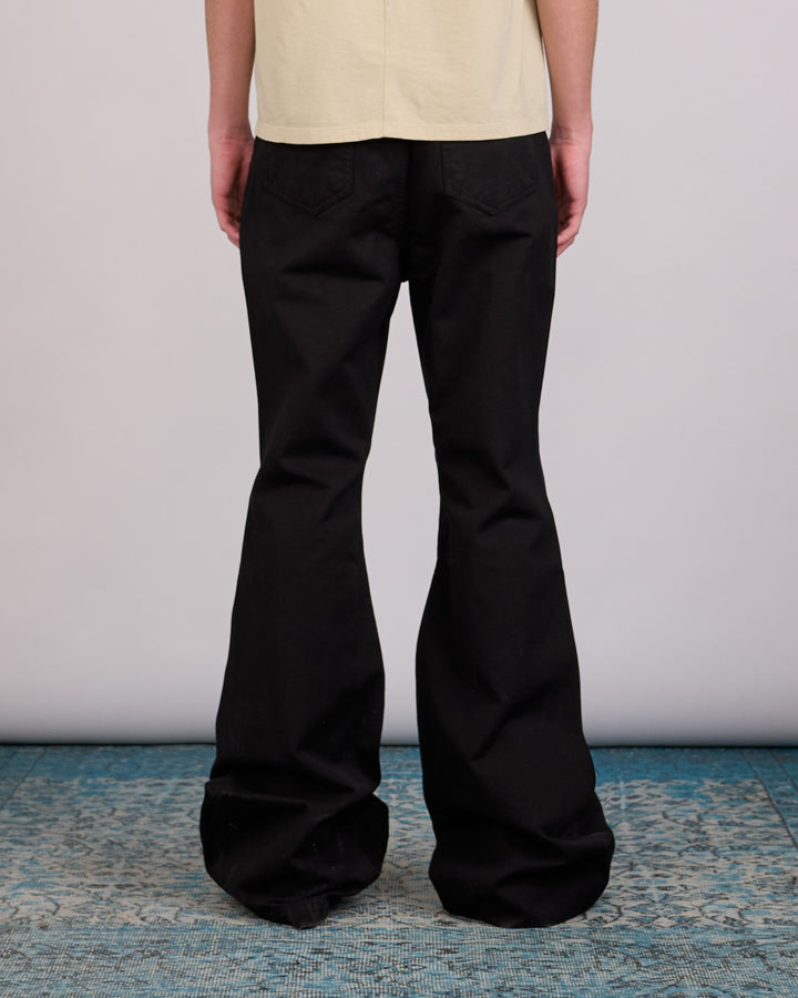 Rick Owens DRKSHDW Bolan Bootcut Jean Canvas Black