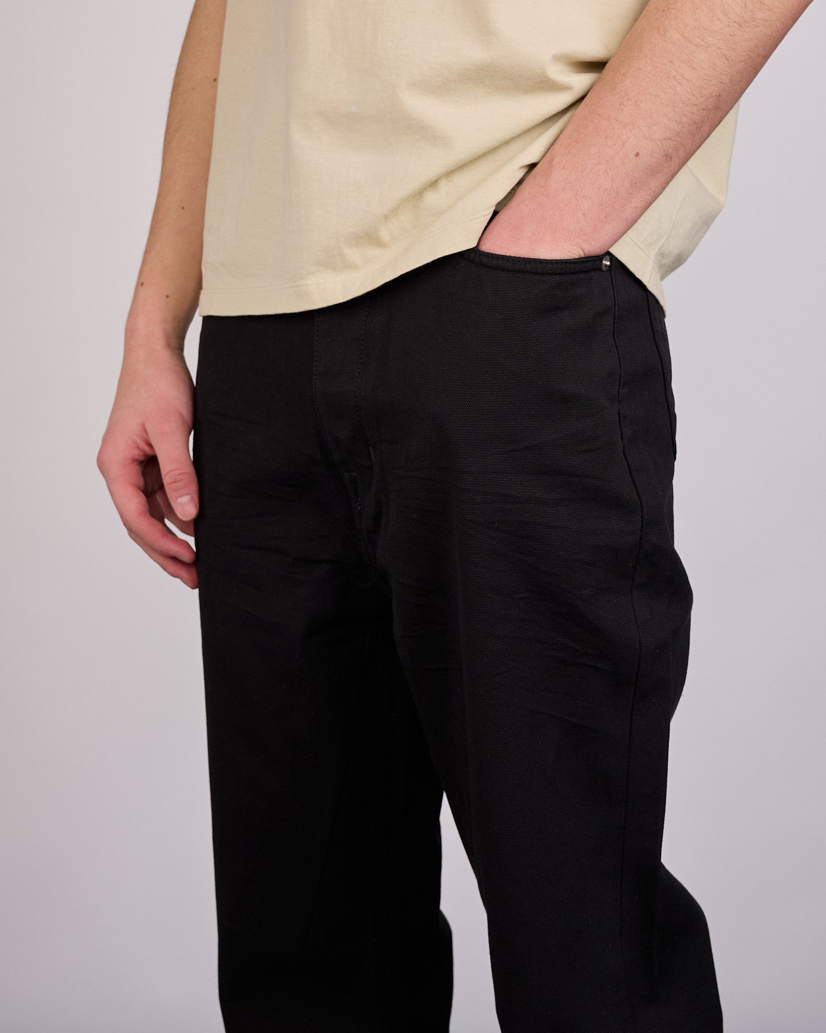 Rick Owens DRKSHDW Bolan Bootcut Jean Canvas Black – LESS 17