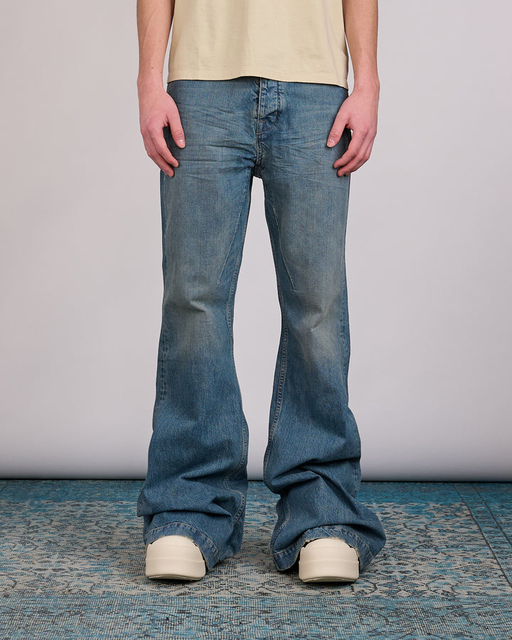 Rick Owens DRKSHDW Bolan Bootcut Jean Denim Washed Indigo
