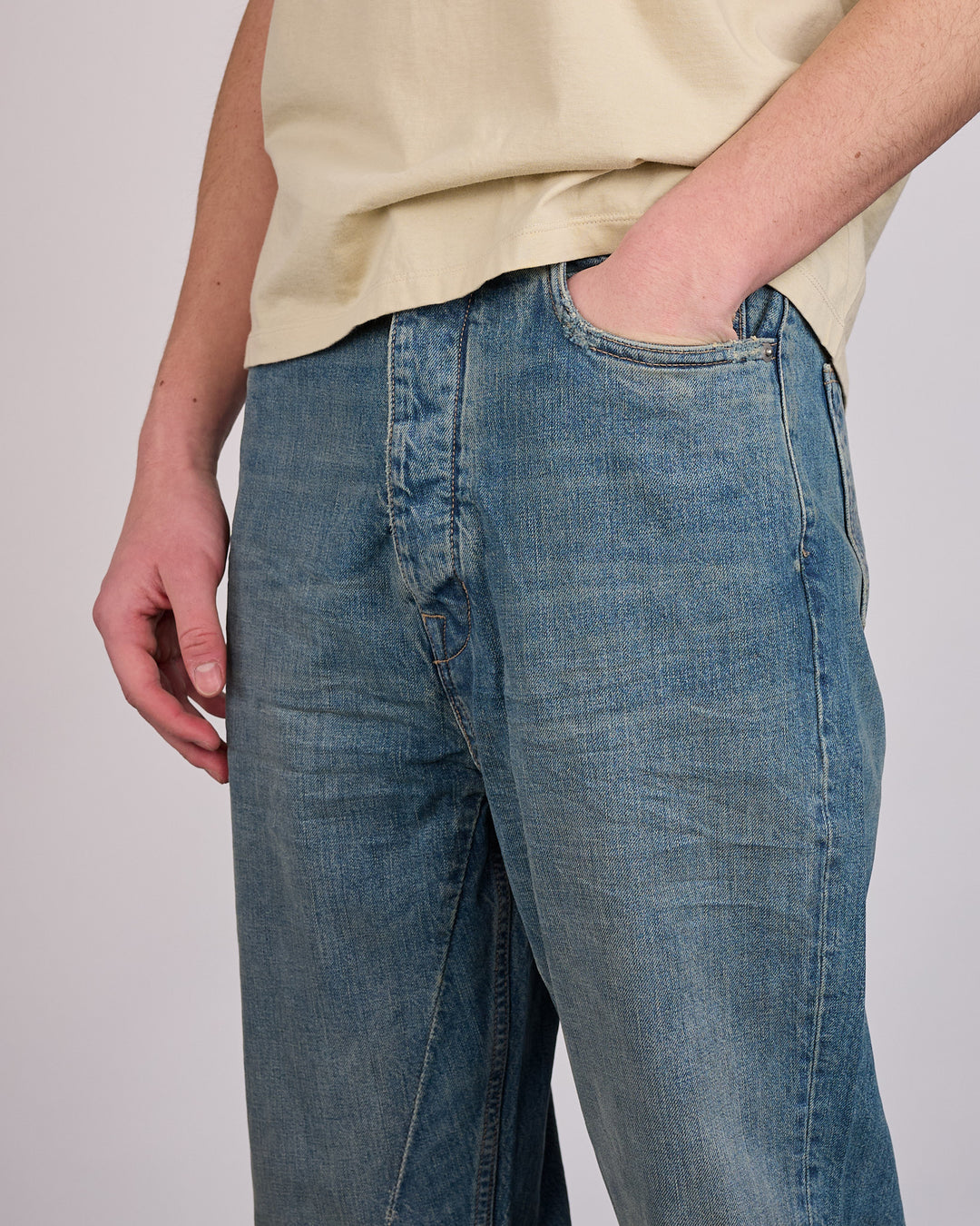 Rick Owens DRKSHDW Bolan Bootcut Jean Denim Washed Indigo