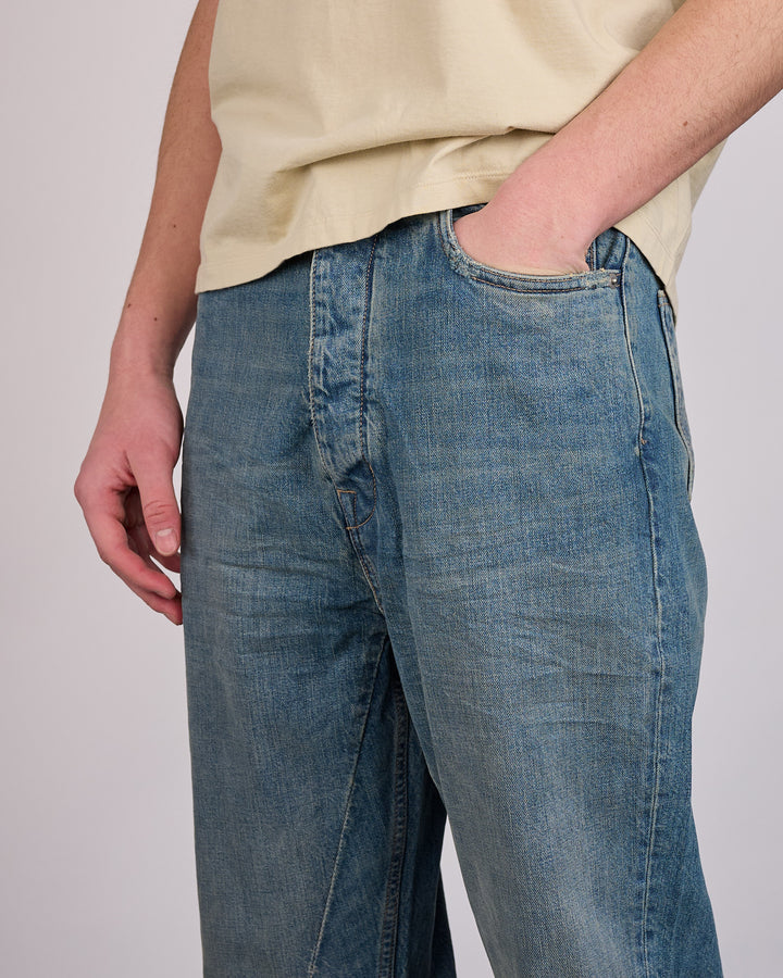 Rick Owens DRKSHDW Bolan Bootcut Jean Denim Washed Indigo