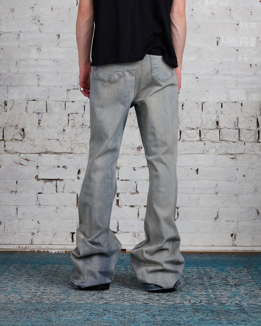 Rick Owens DRKSHDW Bolan Bootcut Jean Sky Stretch Denim