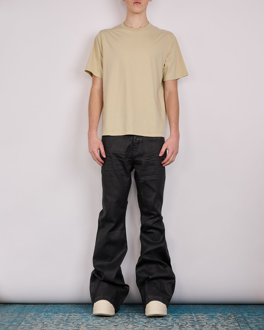 Rick Owens DRKSHDW Bolan Bootcut Jean Stretch Deep Black Denim