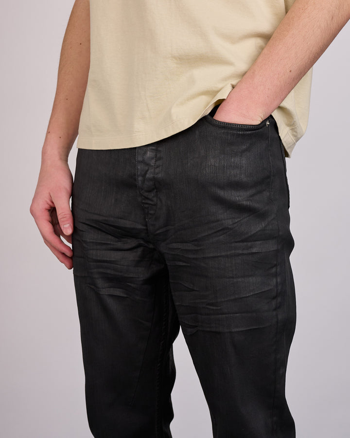 Rick Owens DRKSHDW Bolan Bootcut Jean Stretch Deep Black Denim