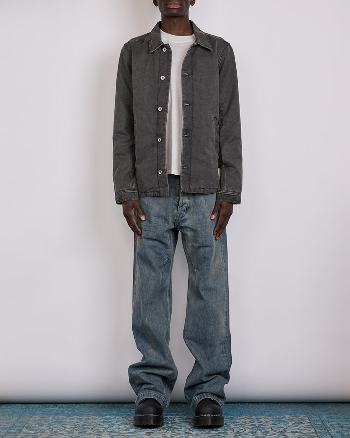 Rick Owens DRKSHDW Brad Lined Jacket Canvas Gravel