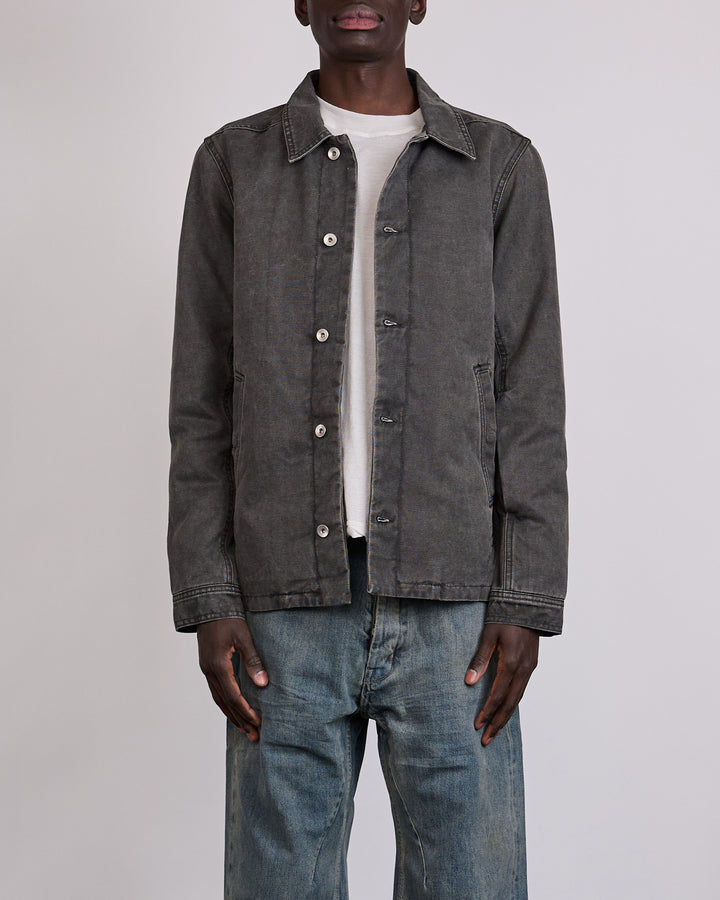 Rick Owens DRKSHDW Brad Lined Jacket Canvas Gravel