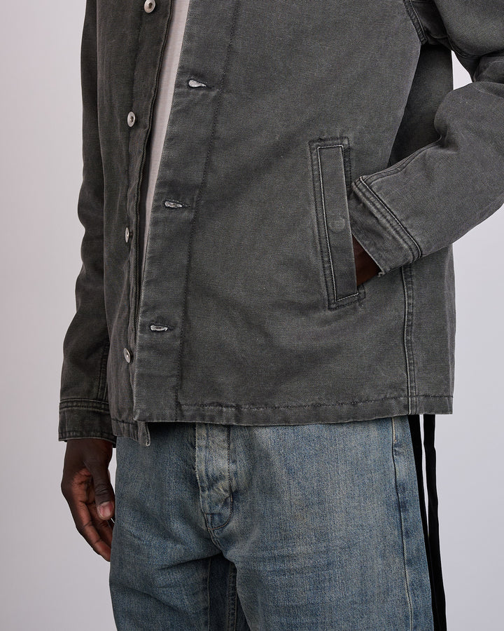 Rick Owens DRKSHDW Brad Lined Jacket Canvas Gravel