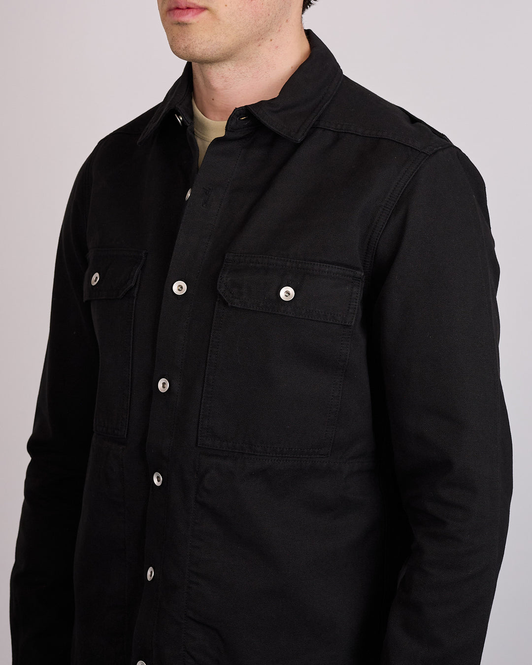 Rick Owens DRKSHDW Canvas Outershirt Black