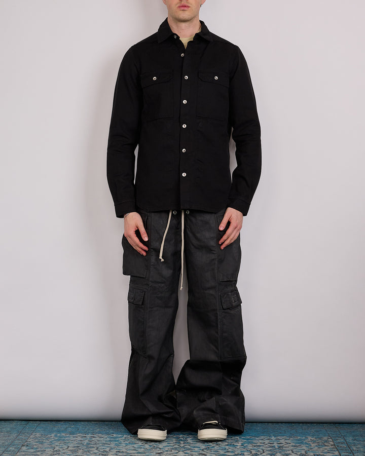 Rick Owens DRKSHDW Canvas Outershirt Black