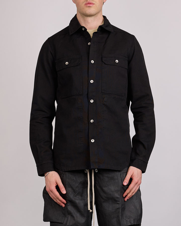 Rick Owens DRKSHDW Canvas Outershirt Black