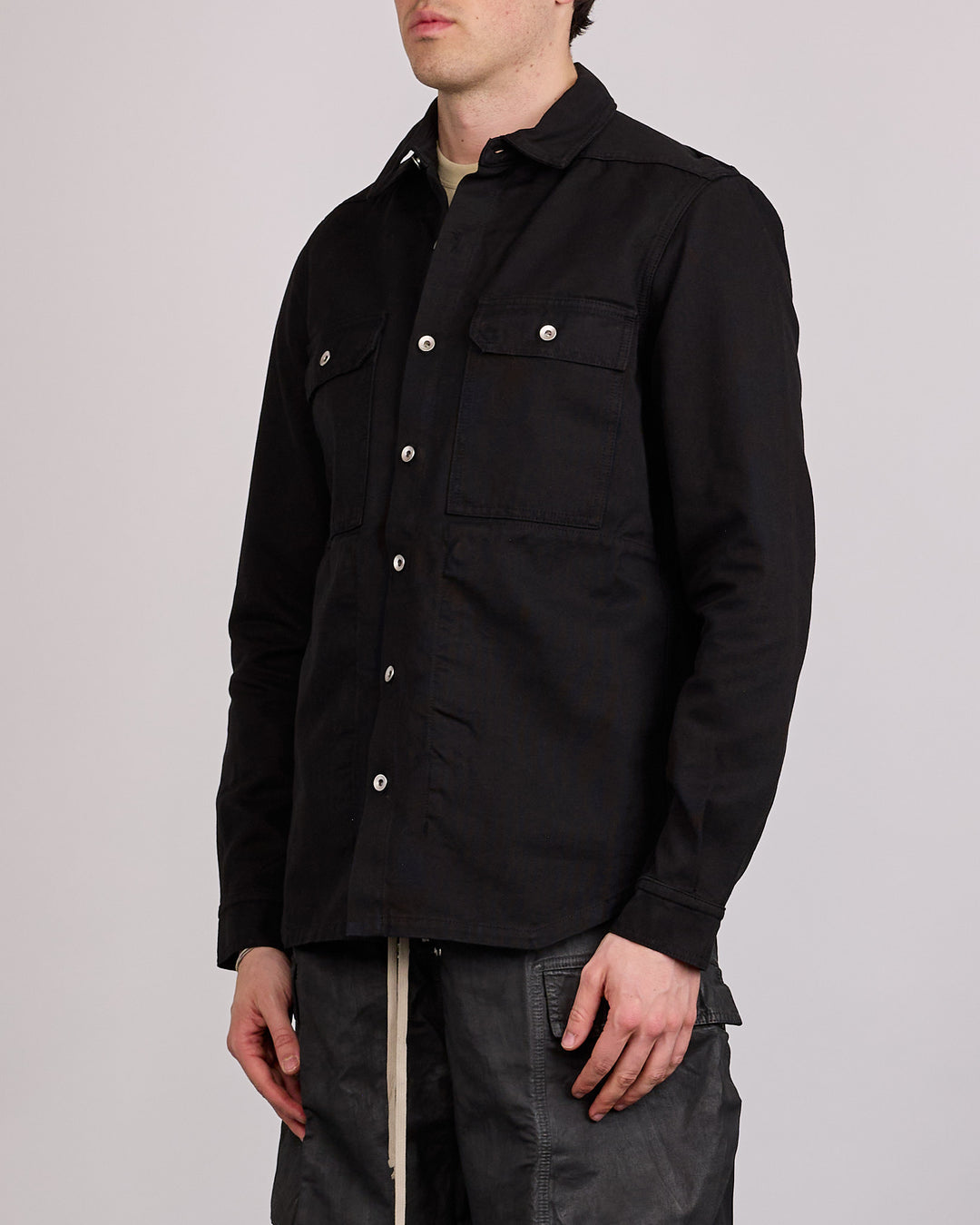 Rick Owens DRKSHDW Canvas Outershirt Black