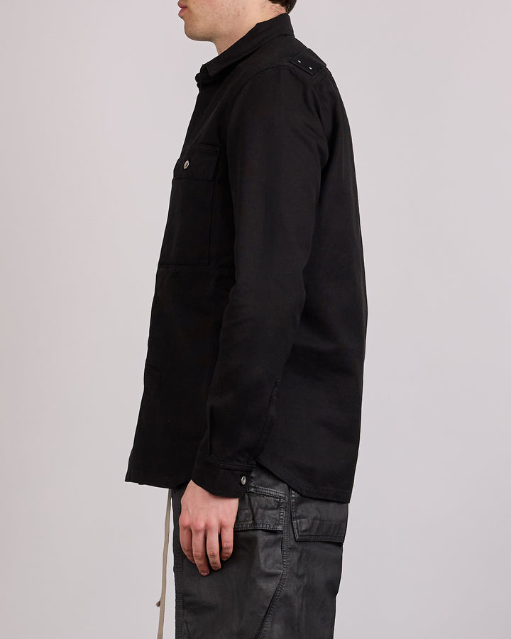 Rick Owens DRKSHDW Canvas Outershirt Black