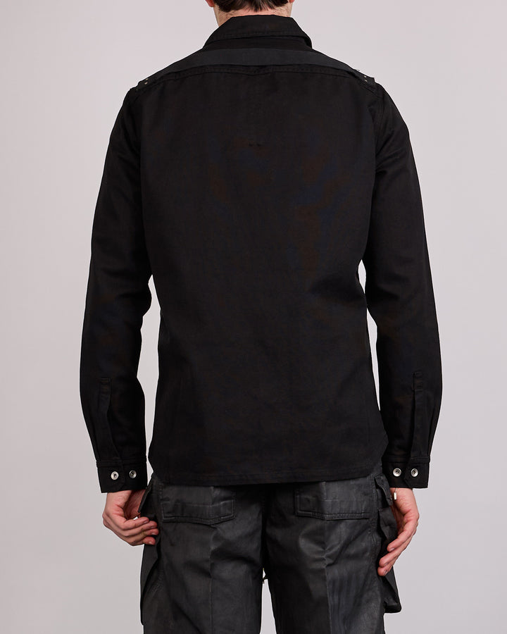 Rick Owens DRKSHDW Canvas Outershirt Black