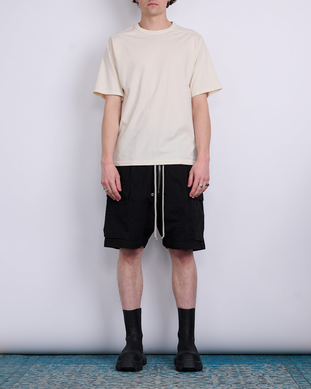 Rick Owens DRKSHDW Cargobela Short Cotton Cnvs Blk