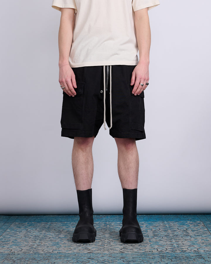 Rick Owens DRKSHDW Cargobela Short Cotton Cnvs Blk