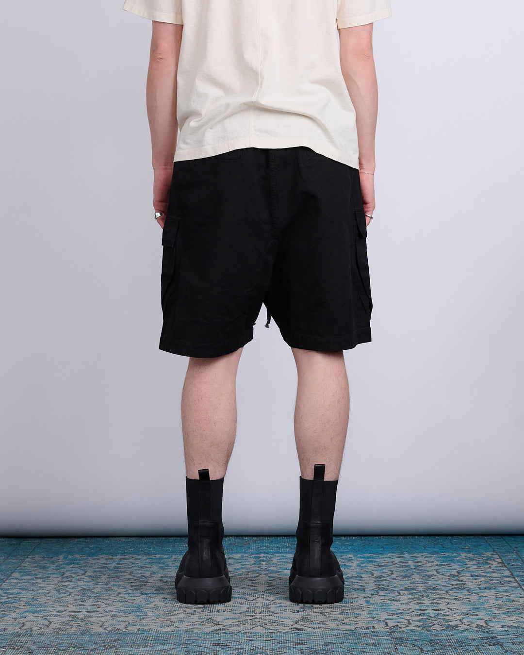 Rick Owens DRKSHDW Cargobela Short Cotton Cnvs Blk