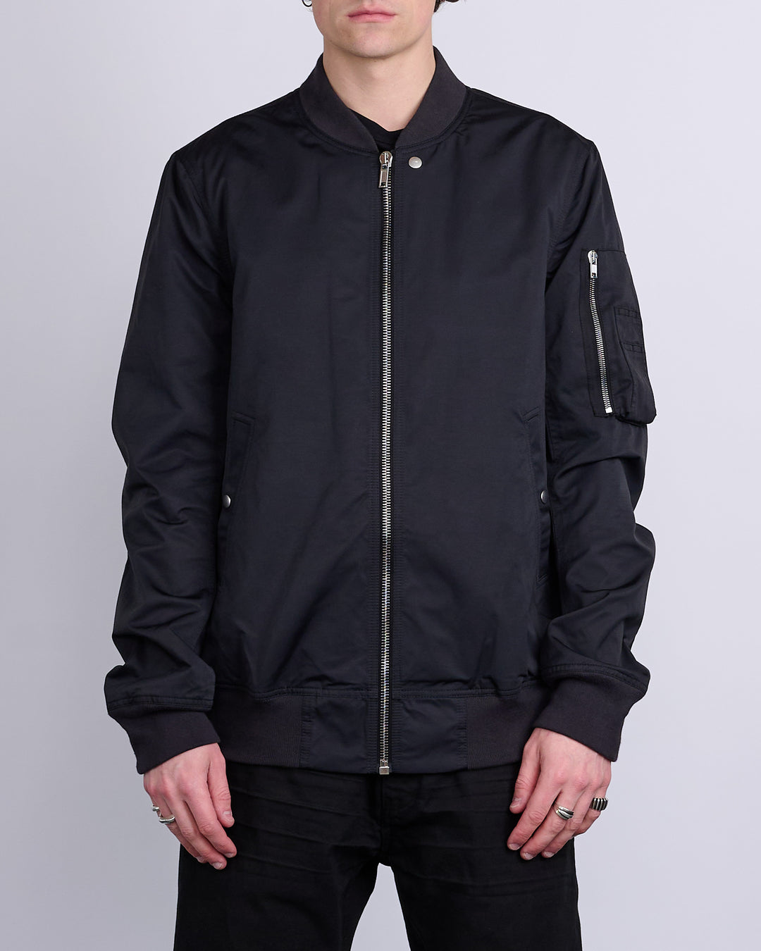 Rick Owens DRKSHDW Classic Flight Jacket MU Black