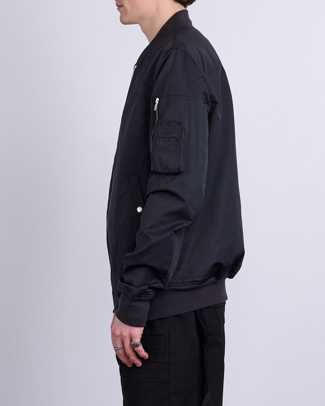 Rick Owens DRKSHDW Classic Flight Jacket MU Black