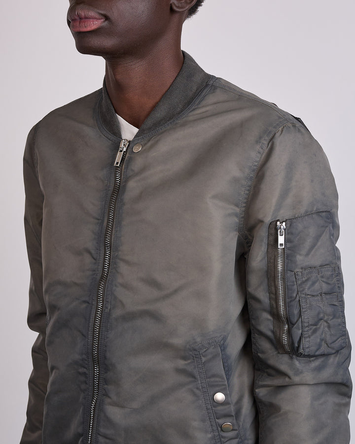Rick Owens DRKSHDW Classic Flight Jacket Washed Bomber Dark Dust