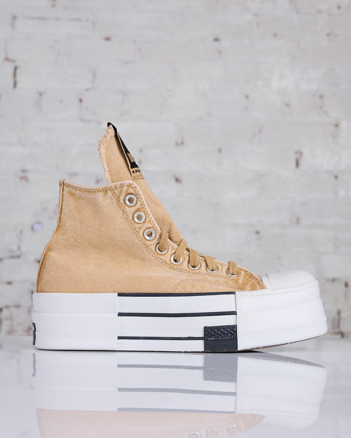 Rick Owens DRKSHDW Converse DBL DRKSTAR HI Blonde