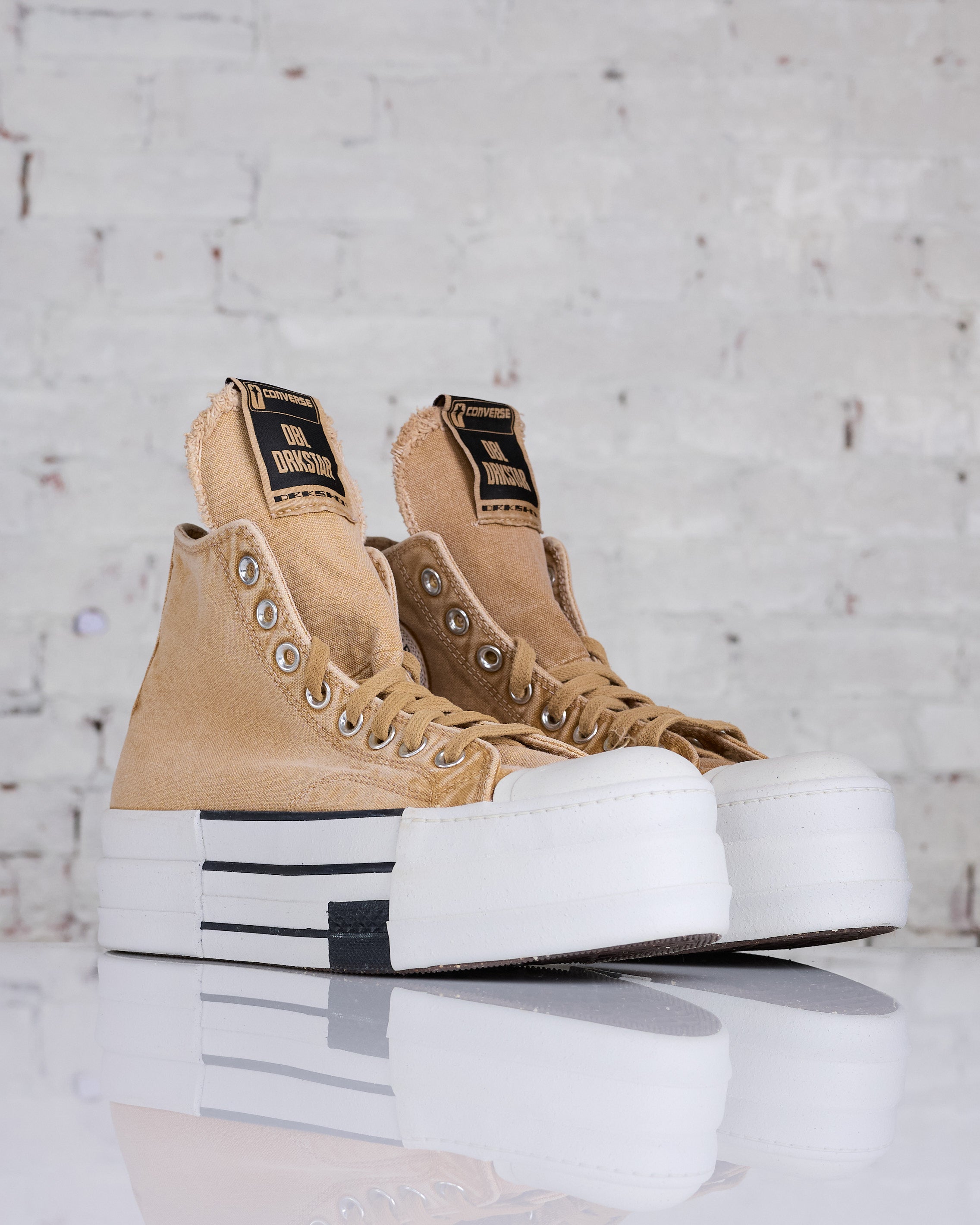 Rick Owens DRKSHDW Converse DBL DRKSTAR HI Blonde – LESS 17