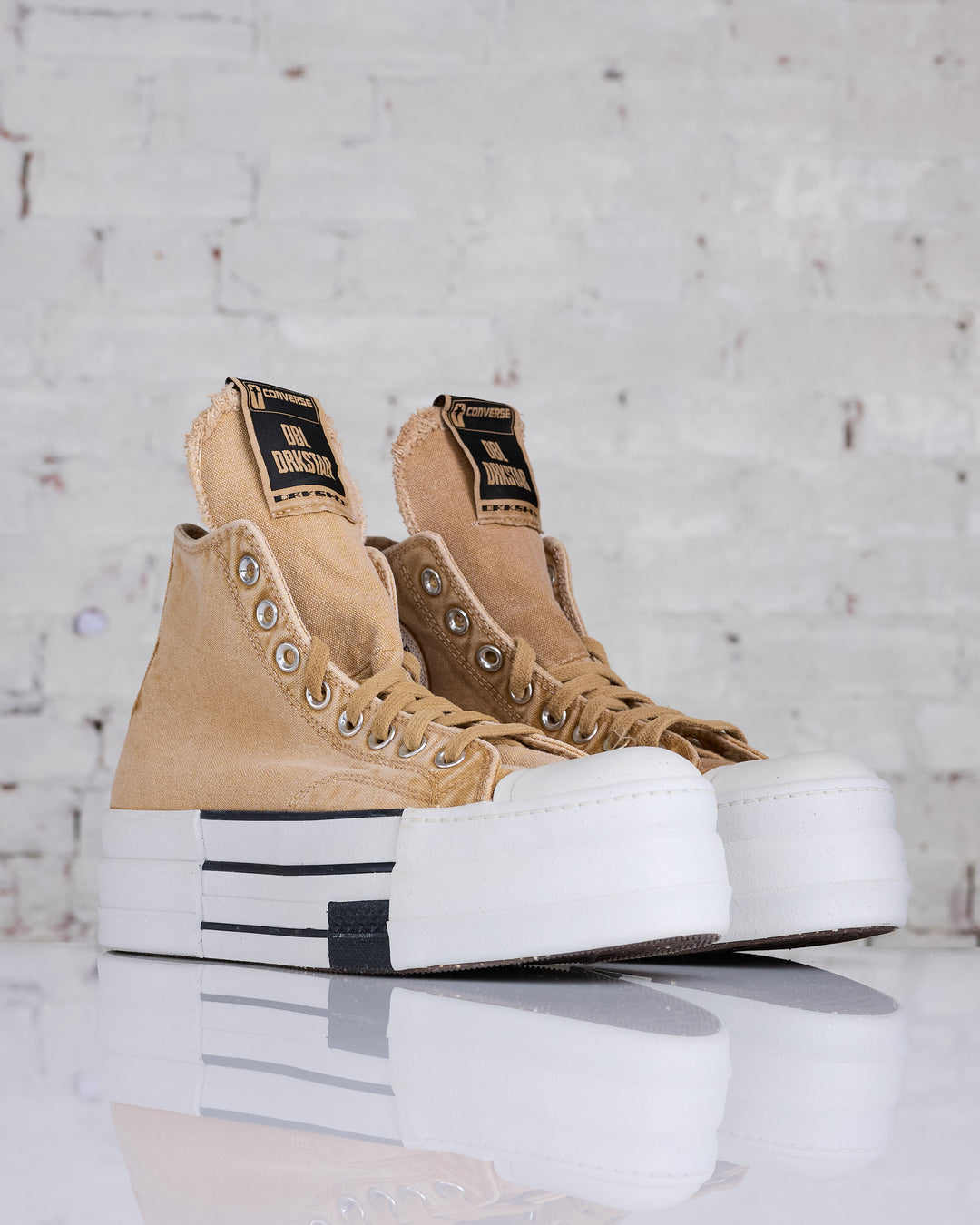 Rick Owens DRKSHDW Converse DBL DRKSTAR HI Blonde