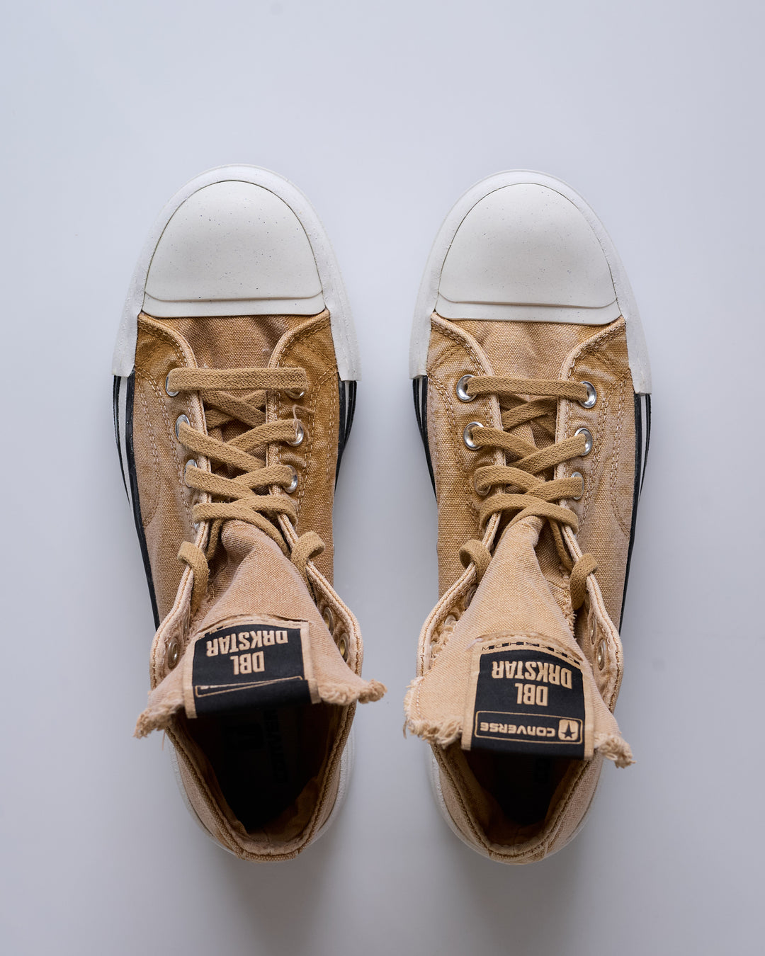 Rick Owens DRKSHDW Converse DBL DRKSTAR HI Blonde