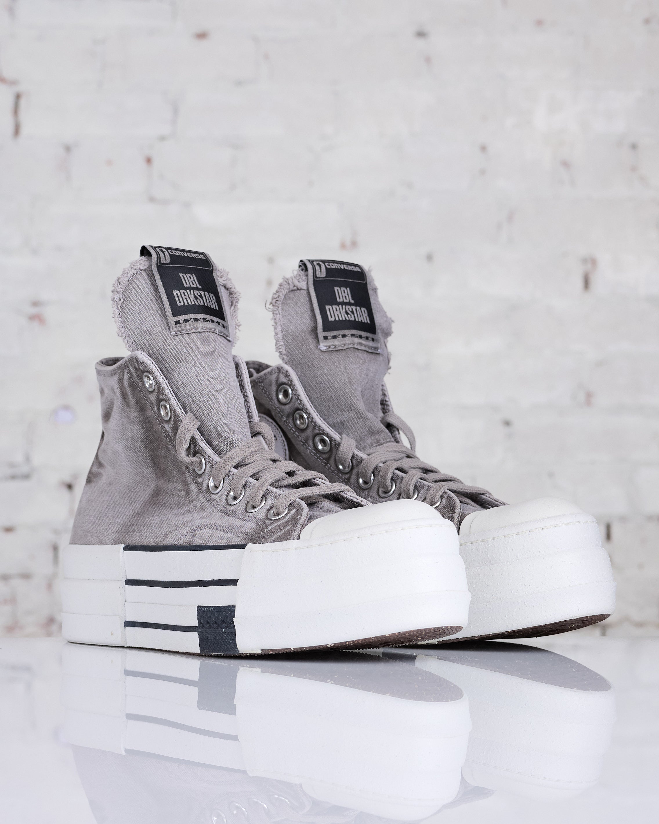 Rick Owens DRKSHDW Converse DBL DRKSTAR HI Concrete – LESS 17