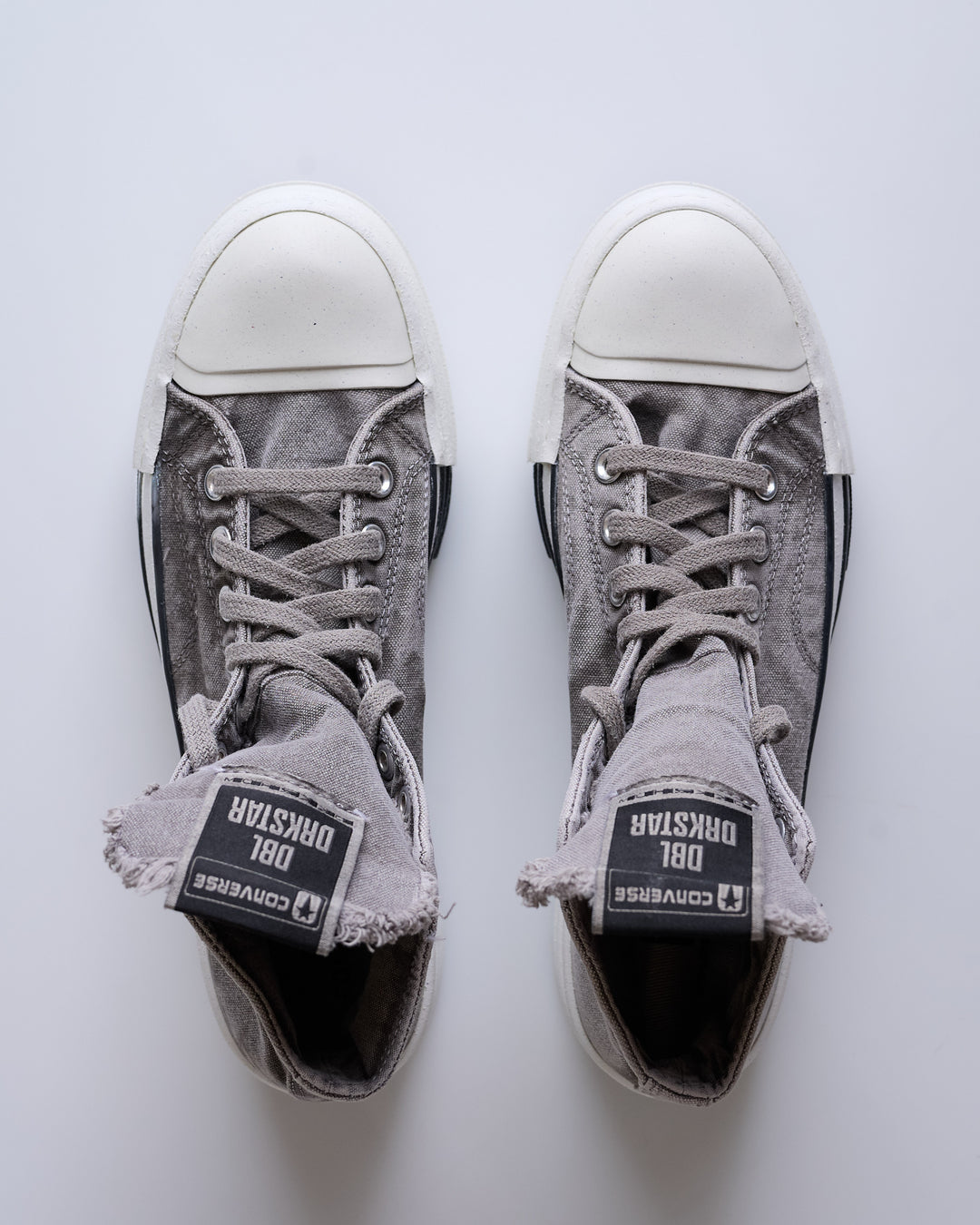 Rick Owens DRKSHDW Converse DBL DRKSTAR HI Concrete