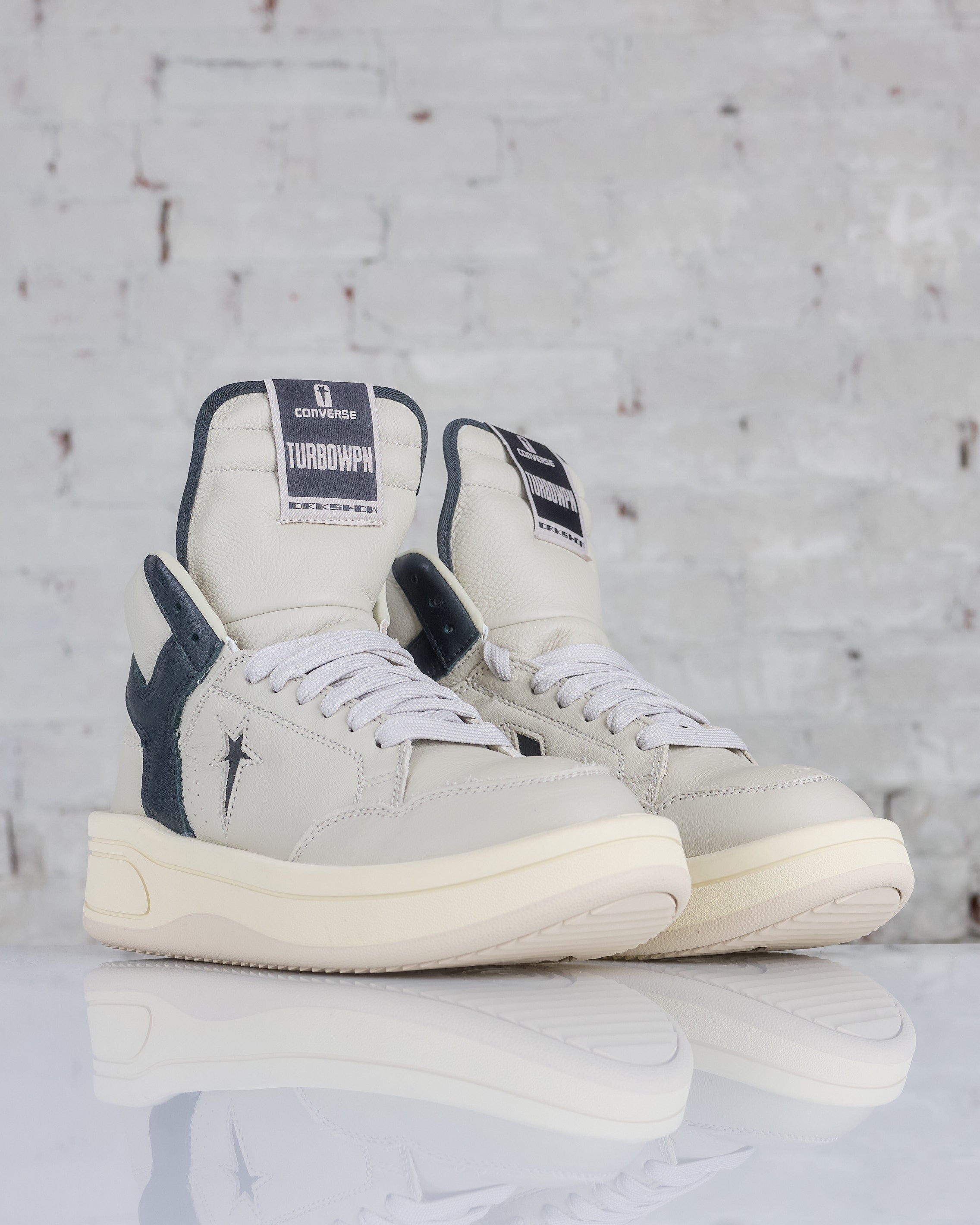 Rick Owens DRKSHDW Converse TURBOWPN Oyster/Black