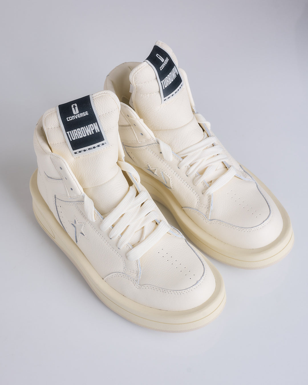 Rick Owens DRKSHDW Converse TURBOWPN White White