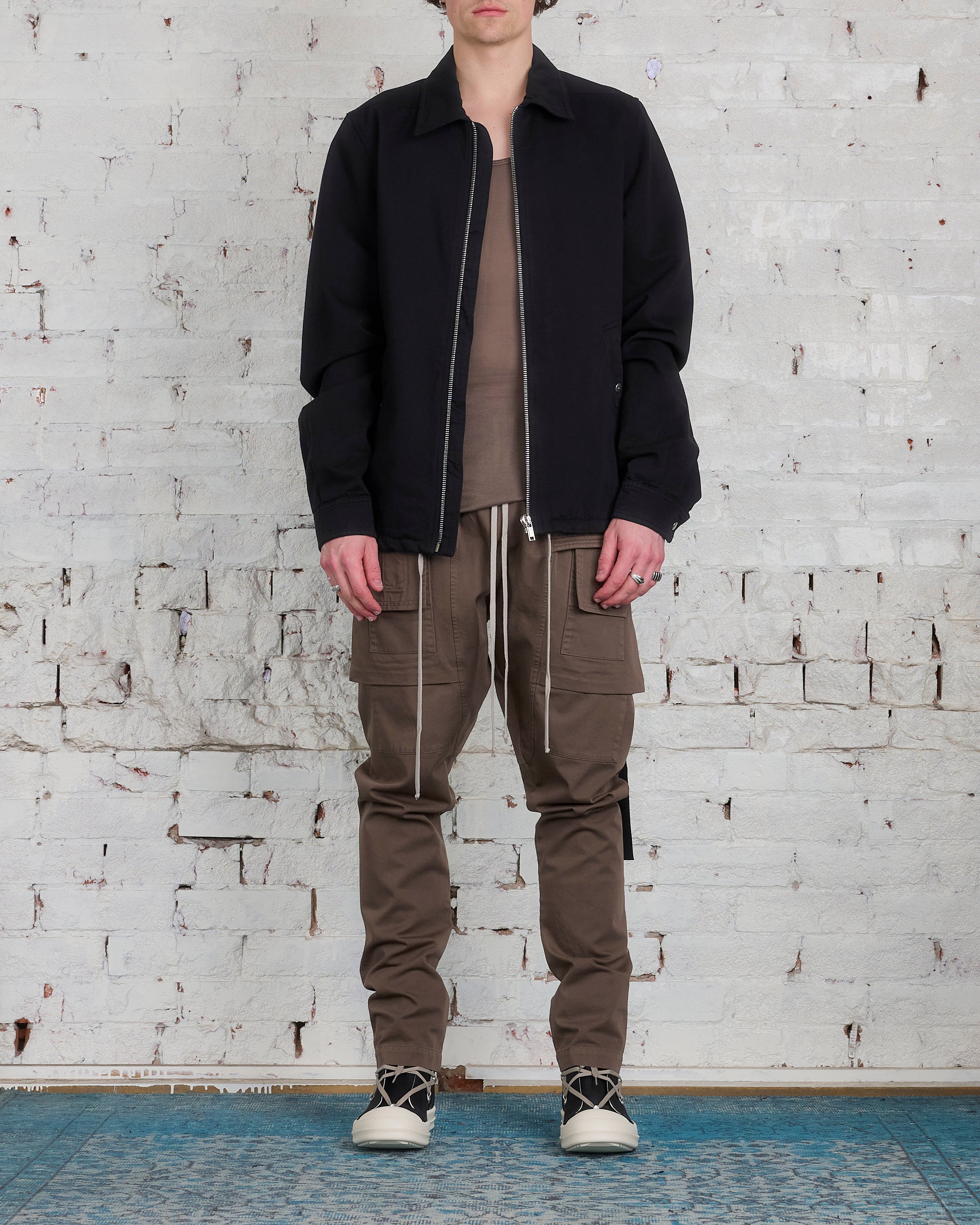 Rick Owens DRKSHDW Creatch Cargo Cotton Twill Pant Dust