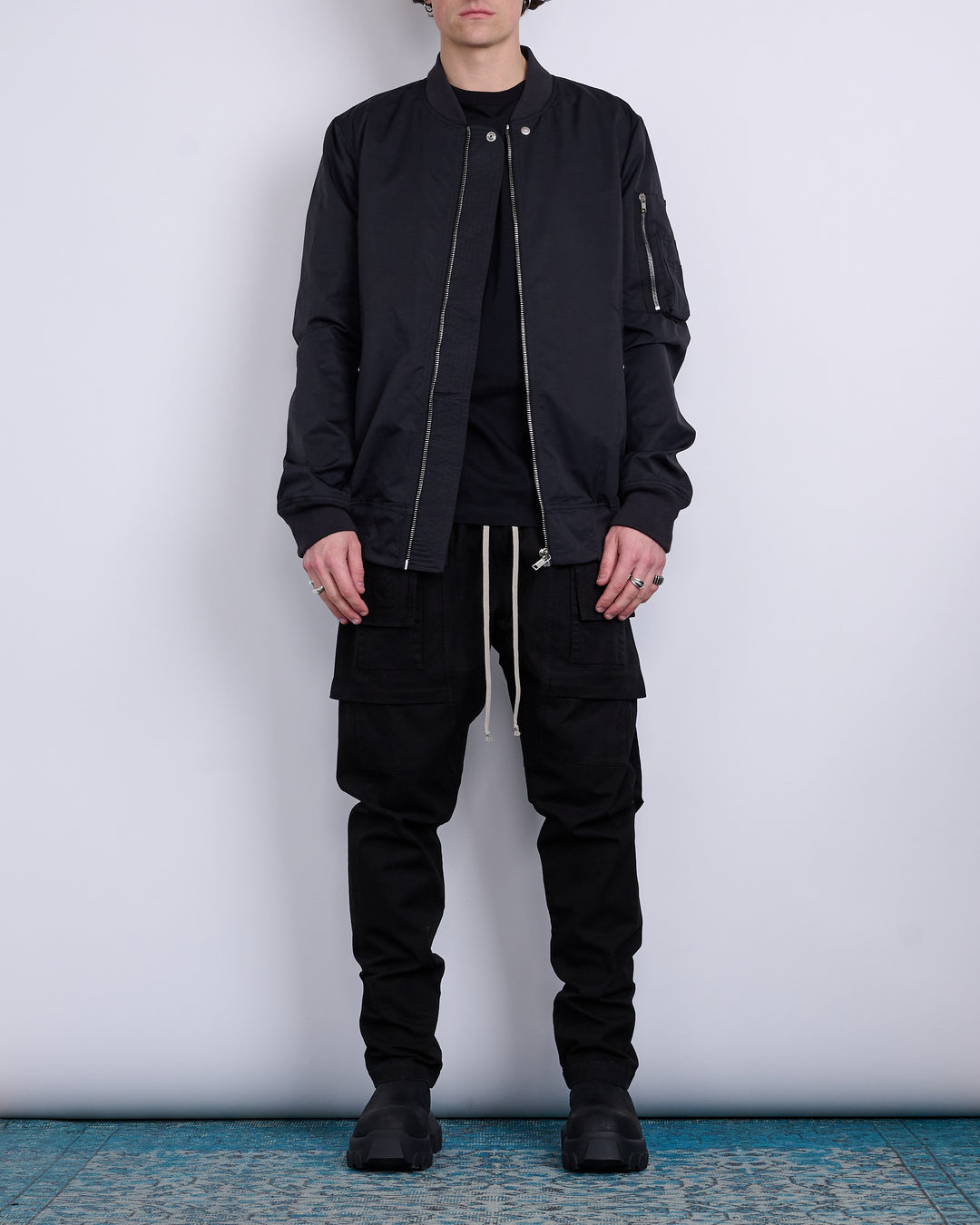 Rick Owens DRKSHDW Creatch Cargo Pant Cotton Canvas Black