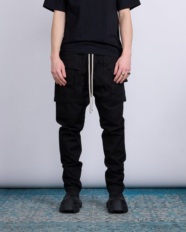 Rick Owens DRKSHDW Creatch Cargo Pant Cotton Canvas Black