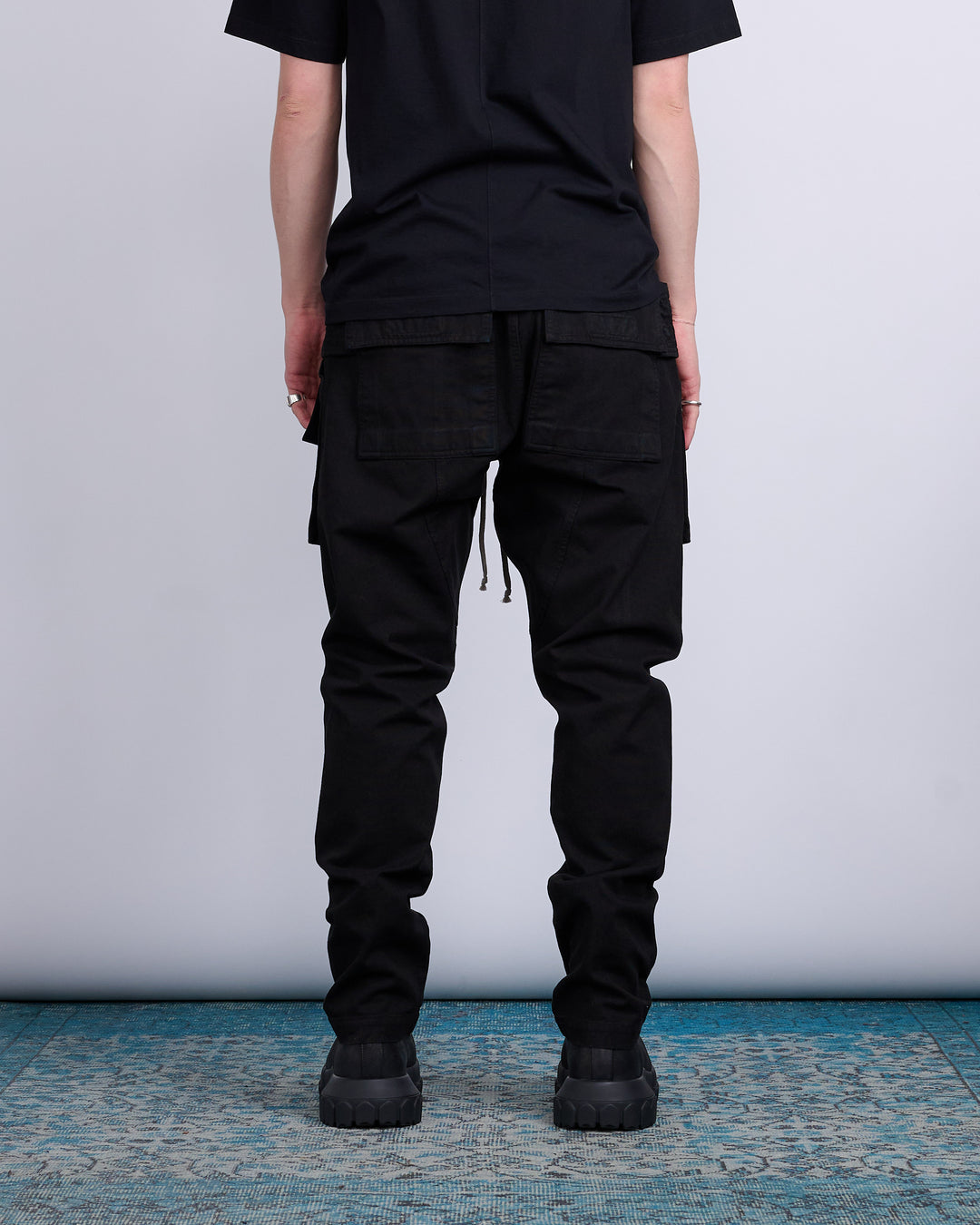 Rick Owens DRKSHDW Creatch Cargo Pant Cotton Canvas Black