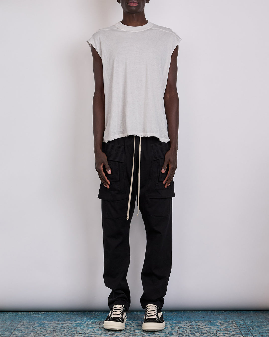 Rick Owens DRKSHDW Creatch Cargo Pant RIG Black