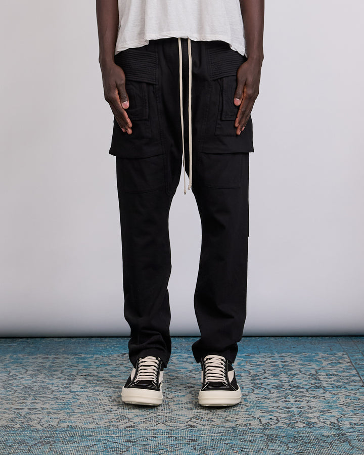 Rick Owens DRKSHDW Creatch Cargo Pant RIG Black