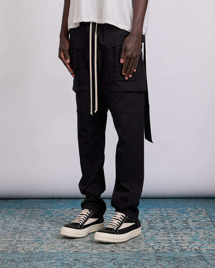 Rick Owens DRKSHDW Creatch Cargo Pant RIG Black
