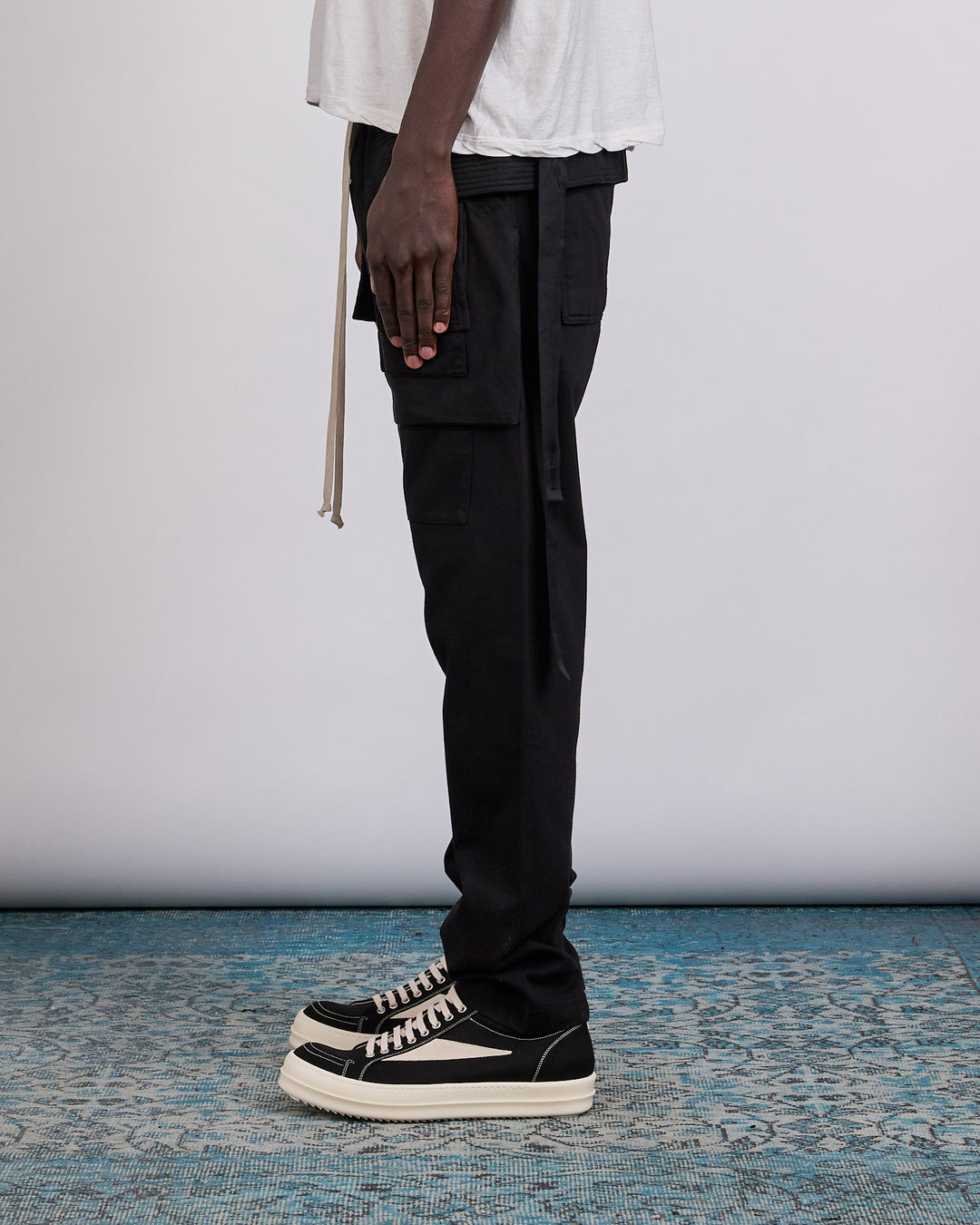 Rick Owens DRKSHDW Creatch Cargo Pant RIG Black