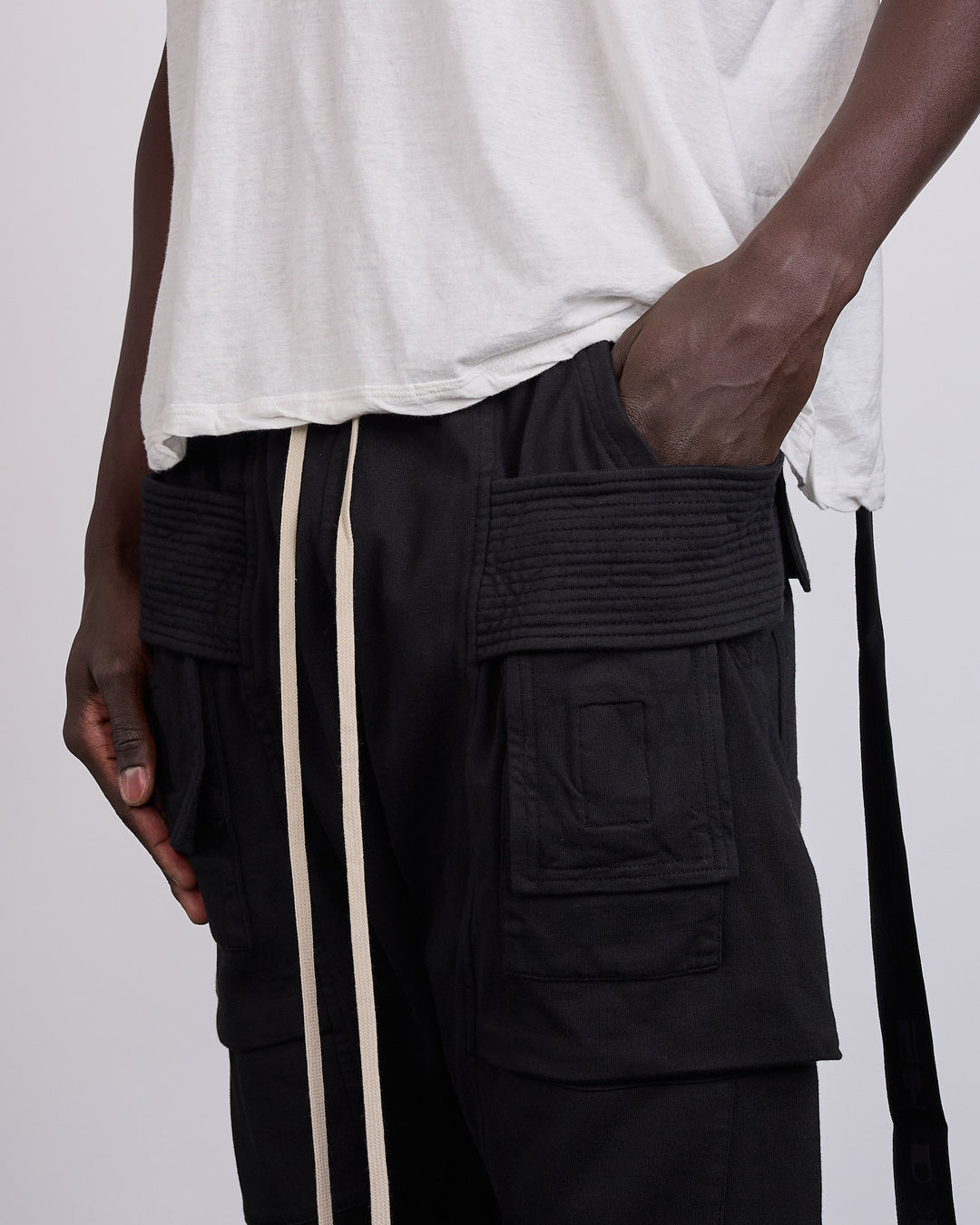 Rick Owens DRKSHDW Creatch Cargo Pant RIG Black